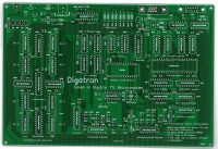 Печатная плата Gigatron  #910 (синяя маска)