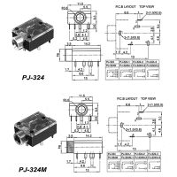 Гнездо 3.5мм PJ-324M