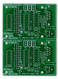 Печатная плата ASCII to PS/2 Keyboard Adapter ##198