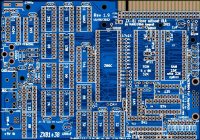Печатная плата  ZX81(синяя маска)  #132