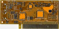 Печатная плата  Ethernet и USB host контроллер ZXNETUSB для ZXBUS #146(красная маска)