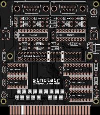 Печатная плата ZX-Interface #838(2 платы)(черная маска)