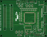 Печатная плата MSX2 clone  #1256 (зелёная маска)