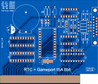 Печатная плата RTC_JOYSTICK #1356(синяя маска)
