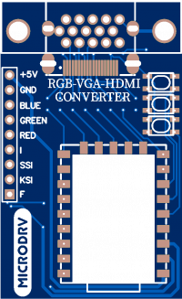 Печатная плата RGB_VGA_HDMI Converter #1360 (синяя маска)