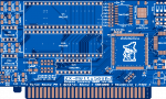 Печатная плата ZX-multisound NEMOBUS/ZXBUS A2 #1334  (синяя маска)