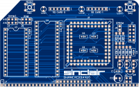 Печатная плата DIVMMC RC2014 Card #1353 (синяя маска)