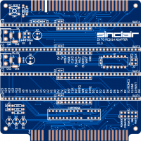 Печатная плата ZX to RC2014 Adapter #1352 (синяя маска)