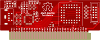 Печатная плата ZX_BUS_Mouse  #1326(красная маска)