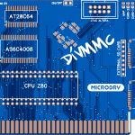 Печатная плата DivMMC для ZX Spectrum 512K (2 SD CARD)  #1493(синяя маска)