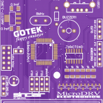 Печатная плата GOTEK FDD Emulator  #1498 (фиолетовая маска)