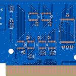 Печатная плата ASCII16‑X Mapper XL 8 MB для MSX  #1502(синяя маска)
